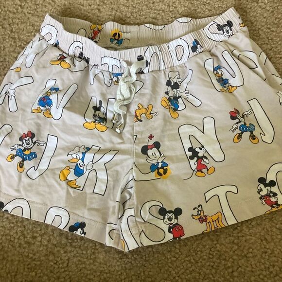 Womens Disney Mickey and Minnie Mouse Lounge Pajama Shorts - Picture 1 of 2